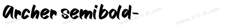 Archer semibold字体转换